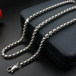 Stainless Steel Rolo Necklace for Men Women - Pearl Style Chain for Jewelry Making DIY Supplies