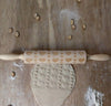 Embossed Rolling Pin Pattern - Heart Shaped Rolling Pin - Baking Supplies - Cookie Making