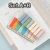 Transparent Index Sticky Notes  Set - Index Stickers - Page Markers - Planner Bullet Journal Scrapbook - Study Supplies - School Stationary