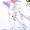 Retro Color Highlighter Pen Set - Rainbow Color - Highlighter Marker Pen - Study Supplies - School Office Stationary - Student Art