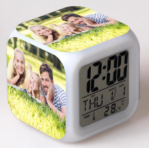 Personalized Alarm Clock - Custom Alarm Clock - Customizable Gift for Her - Gift for Mom Wife Girlfriend Coworker Best Friend