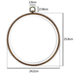 Round Embroidery Frame - Embroidery Ring - Decorative Embroidery Hoop - Bamboo Wooden Embroidery Hoop - Sewing Ring - Stitching Hoop