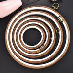 Round Embroidery Frame - Embroidery Ring - Decorative Embroidery Hoop - Bamboo Wooden Embroidery Hoop - Sewing Ring - Stitching Hoop