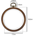 Round Embroidery Frame - Embroidery Ring - Decorative Embroidery Hoop - Bamboo Wooden Embroidery Hoop - Sewing Ring - Stitching Hoop