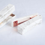 เครื่องเย็บกระดาษลายหินอ่อน - เครื่องเขียนลายหินอ่อน - เครื่องเย็บกระดาษสีทองกุหลาบทองน่ารัก - อุปกรณ์สำนักงานชิค - อุปกรณ์ตกแต่งโต๊ะทำงานสำหรับผู้หญิง -