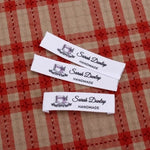 Custom Clothing Labels - Personalized Cloth Tags for Clothes - Fabric Sew in Labels - Sew on Labels - Fold Over Cloth Labels for Handmade