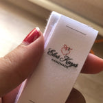 Custom Clothing Labels - Personalized Cloth Tags for Clothes - Fabric Sew in Labels - Sew on Labels - Fold Over Cloth Labels for Handmade