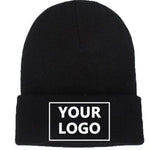 Custom Logo Beanie - Personalized Beanie - Men Women Name Winter Hat - Knitted Cap - Embroidered  Stitch or Printing - Ski Accessories Gift