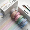 Solid Color and Plaid Washi Tape Set | Japanese Washi Tape Rolls  | Decorative Tapes | Planner Bullet Journal | For Diary Planner Scrapbook