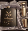 Personalised Hip Flask for Men - Custom Flask - Engraved Flask Set for Dad - Personalized Gift for Men, Groomsmen, Husband,  Best Man