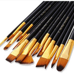 Paint Brush Set - Paint Brush Holder - Gift for Artists - Gift for Painters - Paintbrush Bag Case Organizer - Painters Kit