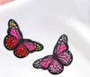 20 Pcs Butterfly Applique Iron on Patches - Embroidered Butterfly Patch - Dainty Girly Patches - For Clothing Jackets Hats Bags Scrapbook