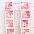 Krabice na balónky - průhledná krabice na balónky s písmeny - průhledné krabice na narozeninovou oslavu, baby shower, první narozeniny, svatbu, rozlučku se svobodou