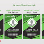 Custom ID Badge - Personalized Photo ID Badges & PVC Cards - Double Sided Printing - Office, Visitor Badges, Contractors, Staff Teacher Card