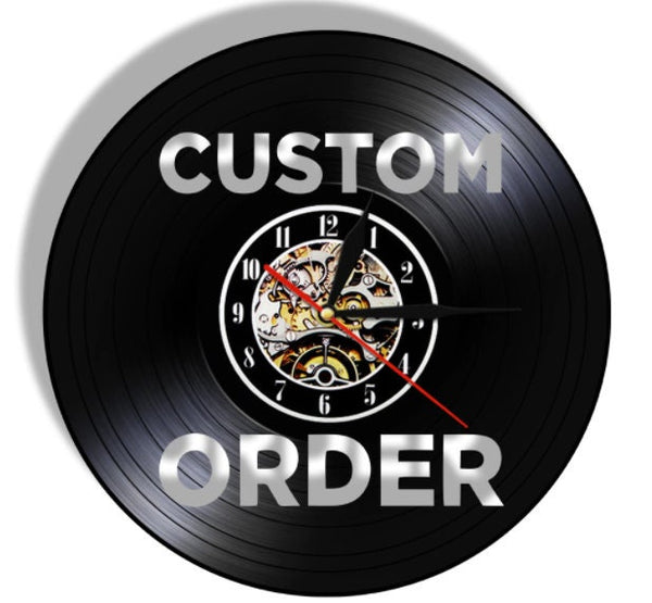 Custom Vinyl Clock - Personalized Vinyl Clock - Wanduhr Selbst Gestalten - DIY Wall Clock - Photo Clocks - Design Your Own - House Warming
