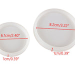 Round Coaster Mold - Resin Silicone Mold - Resina Moldes 2 Inch 3 Inch