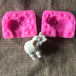3D Elephant Silicone Mold - For Fondant Mousse Cake Chocolate Decoration Candle Plaster DIY Crafting Resin Moulds Soap Mold Polymer Clay