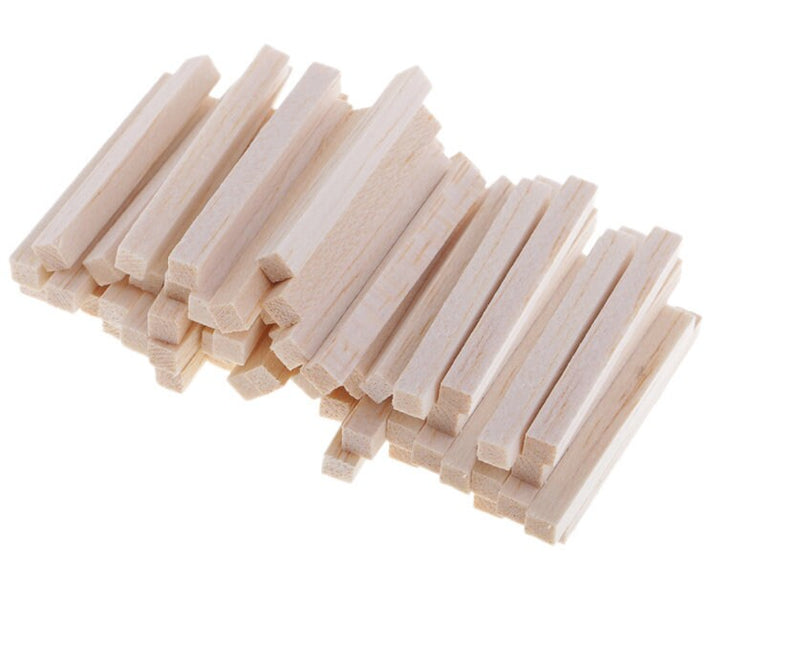 100 Pcs Unfinished Balsa Wood Blocks - Rectangle Carving Wood Sticks - Craft Supplies