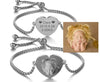 Custom Photo Bracelet - Personalized Photo Engraved Bracelet for Women - Heart Charm - Gift for Her Wife Girlfriend - Birthday Anniversary