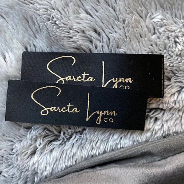 Custom Clothing Label - Personalized Satin Fabric Tags Labels Ribbon Label Sew-in Clothing Labels Clothing Tags Custom Labels Handmade Items