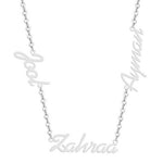 Three Name Necklace - Custom Personalized Name Necklace for Women - Gift for Her - Birthday Gift - Anniversary Gift - Christmas Gift