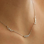 Three Name Necklace - Custom Personalized Name Necklace for Women - Gift for Her - Birthday Gift - Anniversary Gift - Christmas Gift