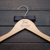Custom Bride Hanger - Personalized Wooden Bridesmaid Hanger - Bridal Hanger from Groom Groomsmen - Gruccia Sposa e Sposo - Wedding Bridal