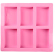 Soap Mold - 6 Cavities - Rectangle Silicone Soap Mold - Plaster Mold Ice Mold Silicone Mold Chocolate Mold -  Polymer Clay Resin Moulds
