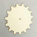 Wood Gear - Wooden Gears - Engrenage Bois - Unfinished Wood Pieces - Wooden Wheel - Holzzahnrad - Zahnräder Holz - Wood Cutout For Crafts