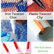 Diamond Painting Kit - Storage Organizer Accessories Tools - Diamond Painting Tray Drill Tray Dot Storage Box - Tweezer Set Supplies