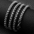 Stainless Steel Rolo Necklace for Men Women - Pearl Style Chain for Jewelry Making DIY Supplies