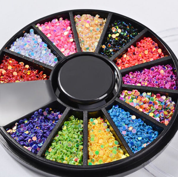 Nail Gems Set - Nail Rhinestones - Nail Art - Nail Diamonds - Nail Bling Stones - Nail Decor - Crystals Decal Decoration 3D Glitter Crystals