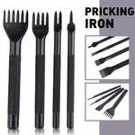 4 Pcs Pricking Irons Set - Leather Pricking Irons - Stitching Chisel - Pricking Eisen Meißel Lederhandwerk Werkzeug - Stitching Prong