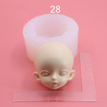 Baby Face Mold,  DIY Doll Face Mold, Polymer Clay Face Mold, Silicone Epoxy Doll Head Mold, Cute Doll Face Molds, Doll Making Supplies