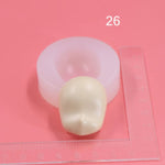 Baby Face Mold,  DIY Doll Face Mold, Polymer Clay Face Mold, Silicone Epoxy Doll Head Mold, Cute Doll Face Molds, Doll Making Supplies