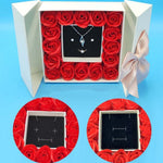 Jewelry Packaging Box, Rose Flower Gift Box For Earring Necklace Ring Earring, Bulk Wholesale Cardboard Paper Box, Wedding Favor Wife
