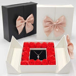 Jewelry Packaging Box, Rose Flower Gift Box For Earring Necklace Ring Earring, Bulk Wholesale Cardboard Paper Box, Wedding Favor Wife