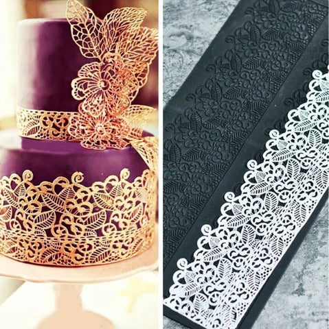 Cake Lace Stencil Damask Craft Decorating Tool  Border Side Cupcake Sugarcraft Decoration Mould Baking Supply Princess Queen Birthday