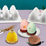 Egg Mold - 3D Easter Egg Baking Mold- Silicone Resin Mold for Mousse Cake, Mousse Cake, Muffin, Candle Wax Melts - Oval Sphere Jewelry Mold