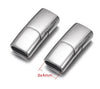 5 Pcs Magnetic Clasps for Leather Bracelet, Stainless Steel Magnet Clasp Closure, Jewelry Making DIY Accessories  12*6mm, 10x5mm, 8x4mm Hole
