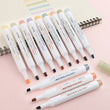 Retro Color Highlighter Pen Set - Rainbow Color - Highlighter Marker Pen - Study Supplies - School Office Stationary - Student Art
