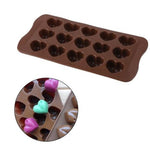 Heart Chocolate Mold - Heart Shaped Silicone Mould for Wax, Chocolate, Cake Making - Resin Mold - Baking Mold - Plaster Mold - Gummy Ice