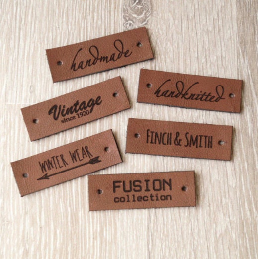 Custom Clothing Labels, Leather Labels For Handmade Items