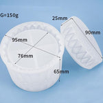 Round Concrete Candle Vessel Molds With Lid Mold - Silicone Jewelry Storage Box Cup Molds - Candle Jar Holder Mold- Epoxy Resin Mold