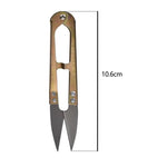Gold Thread Snips - Embroidery Scissors - Sewing - Yarn Snippers - Thread Clipper for Sewing Embroidery Cross Stitch - Hand Held Scissors