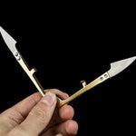 Gold Thread Snips - Embroidery Scissors - Sewing - Yarn Snippers - Thread Clipper for Sewing Embroidery Cross Stitch - Hand Held Scissors