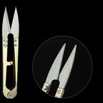 Gold Thread Snips - Embroidery Scissors - Sewing - Yarn Snippers - Thread Clipper for Sewing Embroidery Cross Stitch - Hand Held Scissors