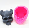 3D Skull with Horn Silicone Mold, Soap Mold, Cake Mold, Chocolate Mold, Candle Plaster Decoration Tools, Polymer Clay, Resin Mold