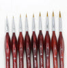 9 Pcs Paintbrush Set Premium Fine Line Professional Quality Watercolor Gouache Oil Painting Sable Hair Thin Line Painting