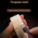 Stone Carving Set - Stone Engraving Tools - Stone Carving Chisel Set - Seal Engraving Kit - Seal Cutting Knife Set Tungsten Carbide Knife